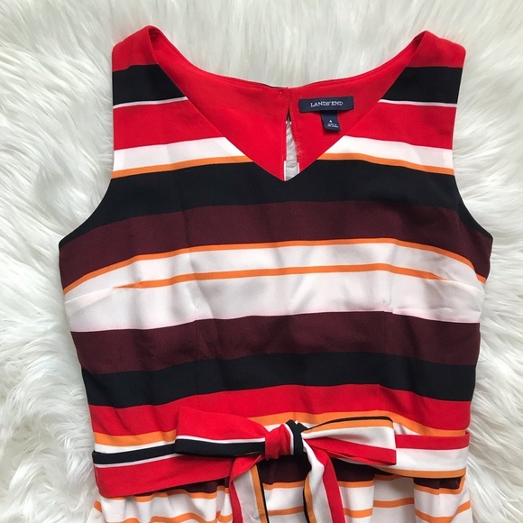 Lands’ End | Colorful Stripe Summer Dress - Picture 4 of 7
